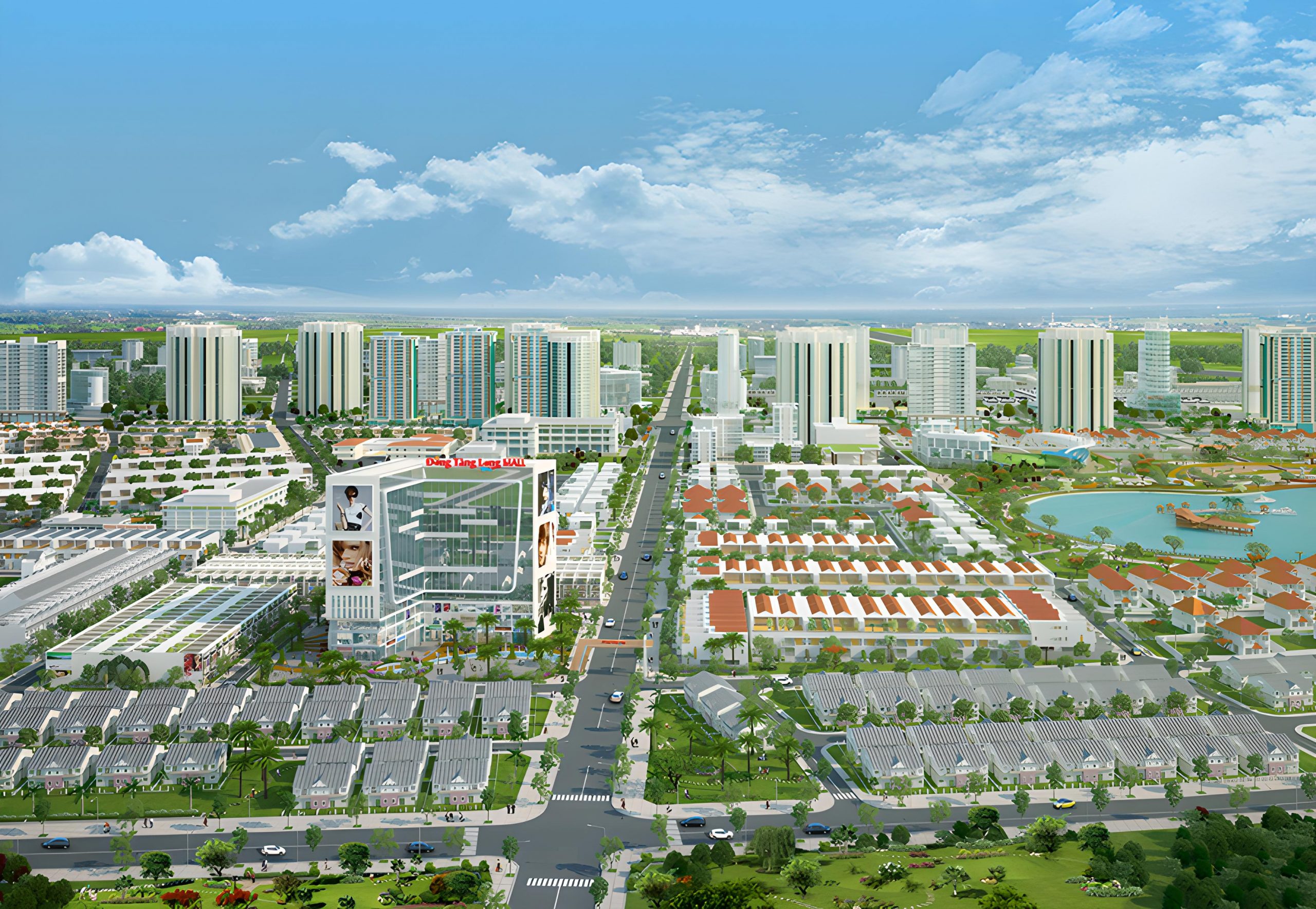 Phối cảnh khu đô thị Đông Tăng Long