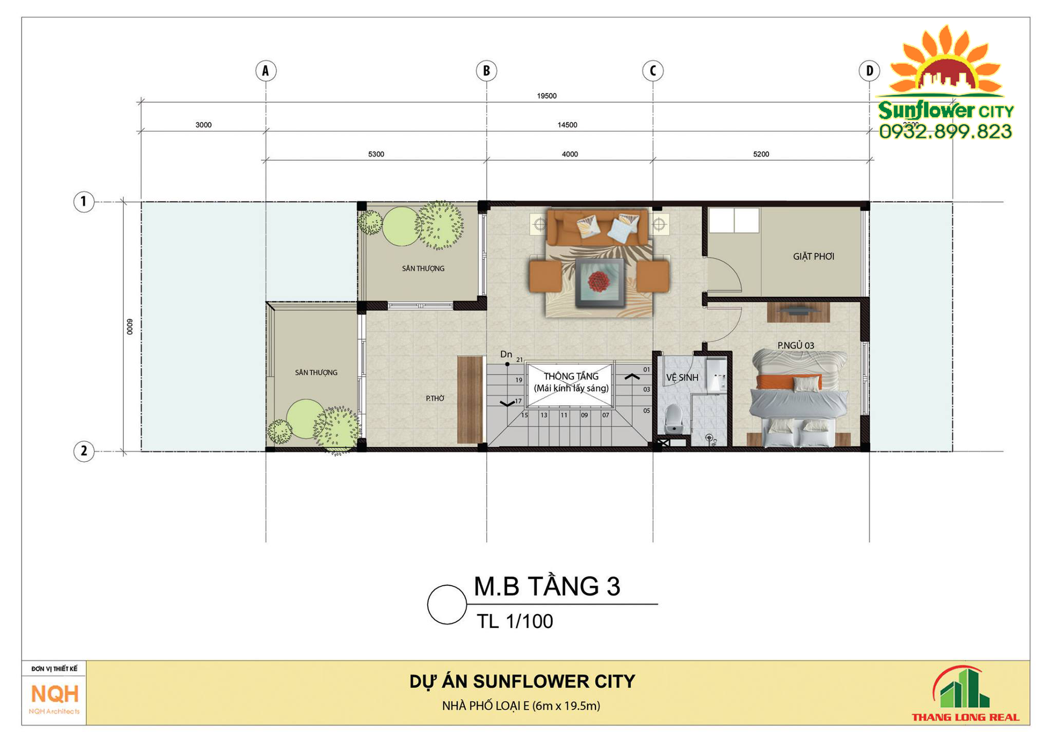 Tầng 3 Shophouse Sunflower city